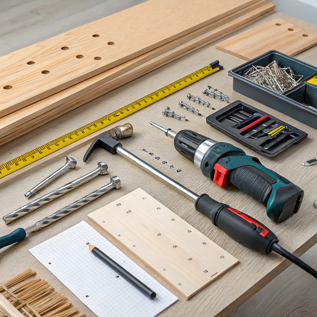 Furniture assembly tools and materials